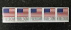 2023USA #5788 Forever U.S. Flag Freedom - Coil Strip of 5  Mint  (APU)