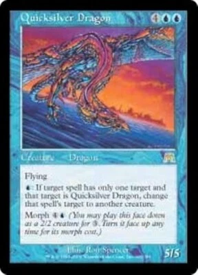QUICKSILVER DRAGON Onslaught MTG Blue Creature — Dragon RARE - Image 1 of 2