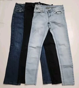 Juniors Girl's Super Skinny Jeans Hollister Jean... Size 5 (25×28) Lot Of 3 - Picture 1 of 11