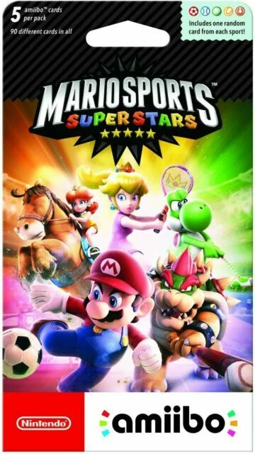Nintendo 3DS Mario Sports Superstars amiibo Cards - 5 Count (NVLEMD5A)