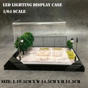 Diorama 1:64 Model Car LED Lighting Parking Station Display Collection Gifts - Picture 1 of 8