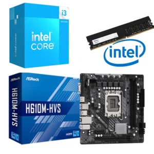 Intel Core i3 14100 + ASRock H610M-HVS + 32GB DDR4 RAM Gaming Bundle Upgrade - Picture 1 of 7
