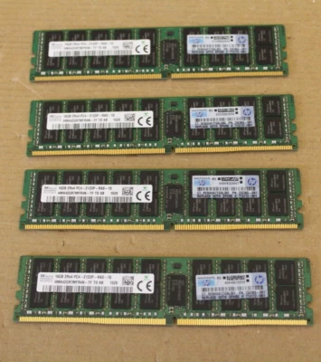 64GB HP SKhynix 4x 16GB 2Rx4 PC4-2133P DDR4 RAM 752369-081 774172-001 - Bild 1 von 4