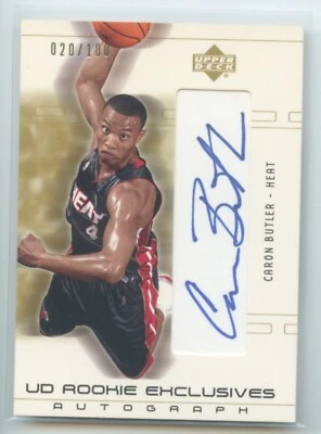 2002-03 SP Game Used Edition UD Exclusives /100 Caron Butler Rookie Auto RC - Image 1 of 2