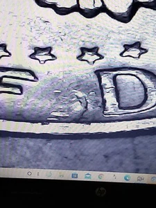 1972-D Kennedy Half Strike through Reverse between Half and Dollar 026 - Picture 1 of 7