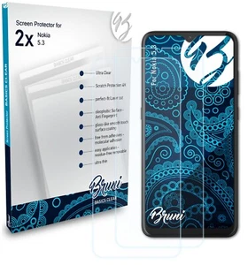 Bruni 2x Lámina Protectora para Nokia 5.3 Película Protectora - Imagen 1 de 4