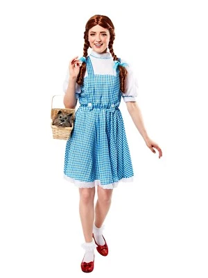 Adult DOROTHY Official Fancy Dress Costume Wizard of Oz World  Book Week Day - Image 1 of 4