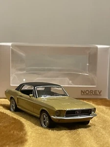 Miniatura Norev Ford Mustang 1 Coupé Amarillo Gold 1/43 1:43 Metal Nuevo en Caja - Imagen 1 de 7