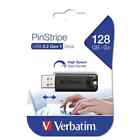 Verbatim PinStripe USB Drive 16GB/32GB/64GB/128GB/256GB – Black