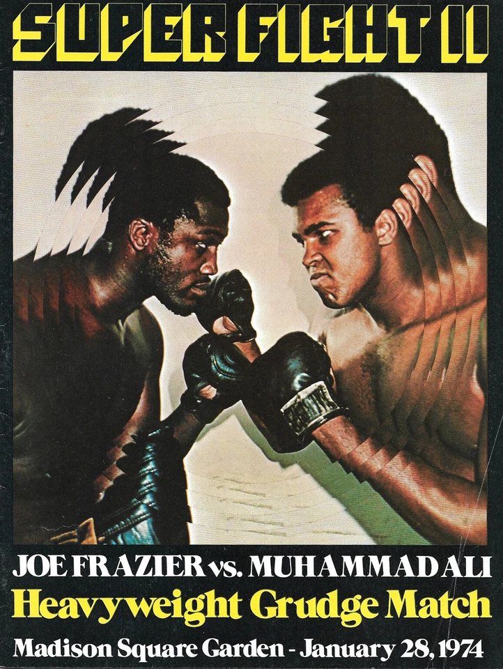 Vintage Original 1974 Joe Frazier vs. Muhammad Ali II Boxing Fight CC Program - Image 1 of 1