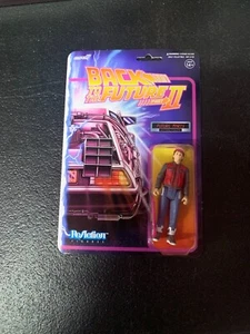 ReAction Figures Back to the Future 2 Future Marty McFly Hoverboard Figure BTTF - Imagen 1 de 2