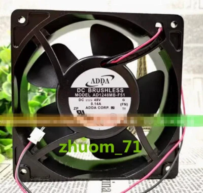 1PC ADDA AD1248MB-F51 12038 48V0.14A Axial flow cooling fan - Image 1 of 4