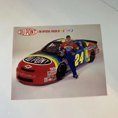 1993-94 Jeff Gordon DuPont Chevy Lumina NASCAR Winston Cup Postcard 7x10 Cover