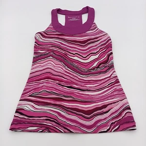 Tek Gear Top Womens XS Purple Swirls Athletic Yoga - Picture 1 of 6