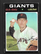 1971 Topps #545 Dick Dietz San Francisco Giants EX