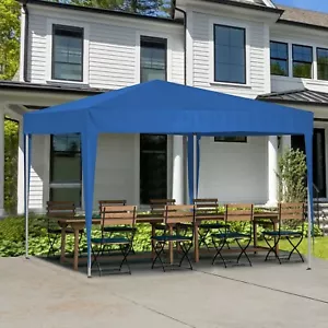 Faltpavillon 3x3m Pop-up Pavillon Wasserdicht Gardenpavillon Partyzelt Blau - Bild 1 von 8