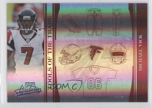 2006 Playoff Absolute Memorabilia Spectrum Red /25 Michael Vick #TOT-105