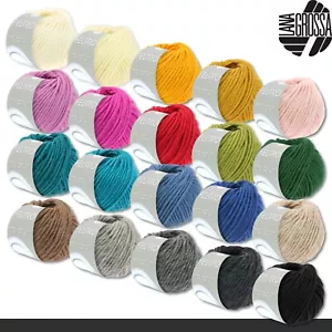 Lana Grossa 3 x 50 g Feltro Filzwolle Schurwolle Filzschuhe 20 Farben - Bild 1 von 41