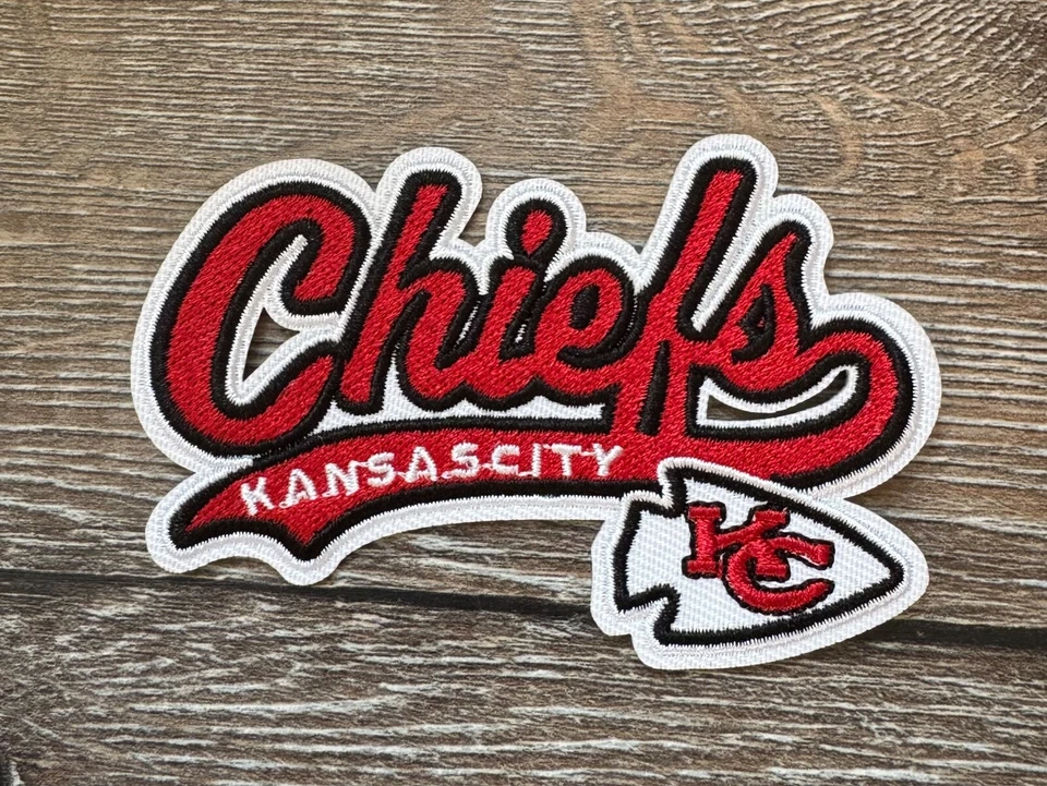 MARKENLOS NFL Kansas City Chiefs PATCH Aufnäher Bügelbild American Football US Team Sport