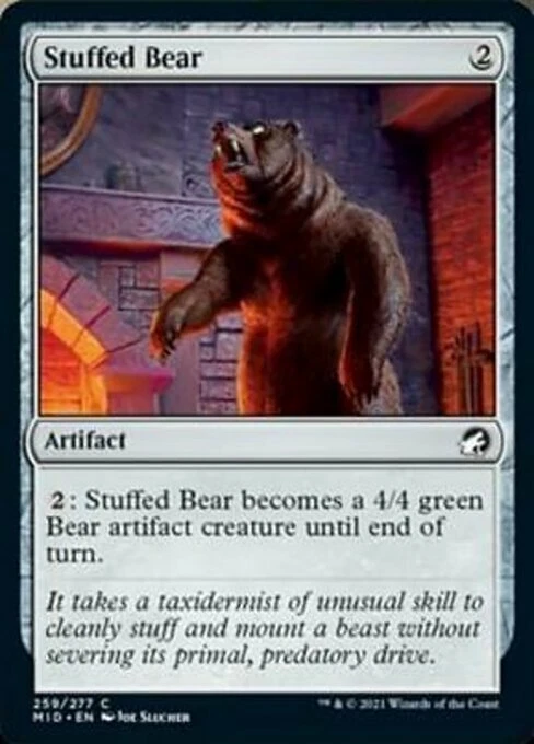 4 STUFFED BEAR ~mtg NM-M Innistrad: Midnight Hunt Common x4 - Image 1 of 1