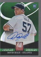 DAVID HALE 2014 PANINI DONRUSS ELITE TURN OF THE CENTURY AUTO ROOKIE CARD #73