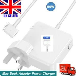 60W For Apple MacBook Pro/Air 11", 13", 15", 17" Power Adapter Charger T-Tip UK - Picture 1 of 8