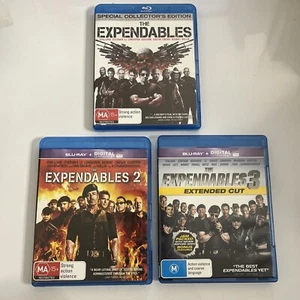 The Expendables Trilogy 1, 2, 3 (Bluray, 2014) Sylvester Stallone Region B - Picture 1 of 7