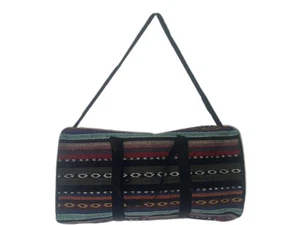 Stripe HoldAll Gym Bag With Shoulder Straps and Handles Travel Luggage Folding - Picture 1 of 17
