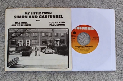 Simon & Garfunkel  - My Little Town -  US Picture Sleeve PS 7" - Imagem 1 de 2