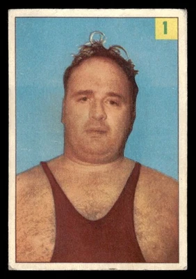 Parkhurst Wrestling #1 1955 Frank Valois en muy buen estado/excelente Foto 1 de 2