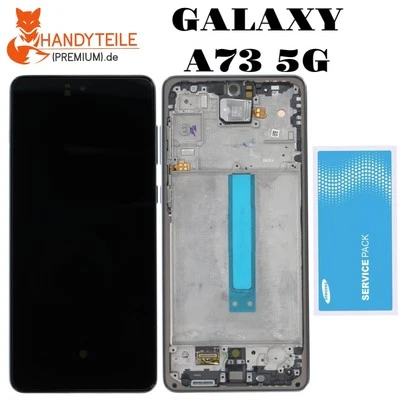  Original Samsung Galaxy A73 5G 2022 A736 LCD Display Touch Screen Glas Schwarz - Bild 1 von 4