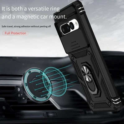 Protective Sliding Phone Shell for Pixel 10 with Integrated Ring Holder - Image 1 of 4