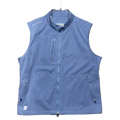 Jaqueta Colete Peter Millar Apollo Reflect Golfe À Prova de Vento Água Trabalho Conforto USADA - Imagem 1 de 4