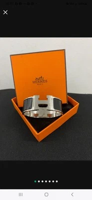 Pulseira HERMÈS Clic H preta - Imagem 1 de 4
