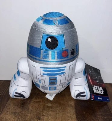 R2-D2 Plush 7.5” Star Wars Stuffed Droid Toy Disney Silver & Blue New With Tags - Image 1 of 4