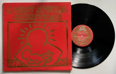 A Very Special Christmas LP A&M (1987) Keith Haring Run-DMC Bon Jovi U2 vg/vg+ - Image 1 of 4