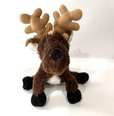 Webkinz Gantz Brown Reindeer Plush Stuffed Animal HM137 No Code 9 Inch - Image 1 of 4