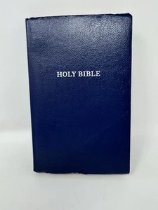 HOLY BIBLE KJV King James Thomas Nelson 2016 Edición Carta Roja Cubierta Azul - Imagen 1 de 11