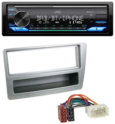 JVC Bluetooth DAB USB MP3 Autoradio für Honda Civic 04-06 silber autom. Klima - Bild 1 von 4