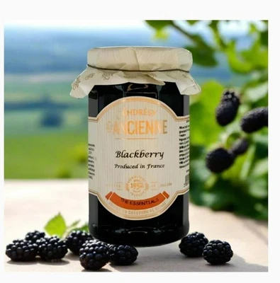 LES CONFITURES à L' ANCIENNE, CONJUNTO DE 2 FRASCOS, MÛRE - CONSERVAS FRANCESAS DE AMORA - Imagem 1 de 3