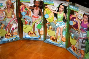 Juego de 4 muñecas My Scene Miami Getaway 2004/nuevo en caja-daños en cajas - Imagen 1 de 23