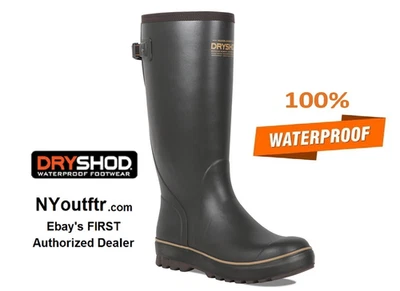 Dryshod Men's Size 9 Mudslinger FLX Gusset Premium Rubber Farm Boot MSXG-MH-MBR - Image 1 of 4