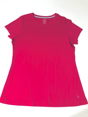 Top Danskin Now rosa holgado cuello en V manga corta para mujer L/G (12-14) Foto 1 de 4