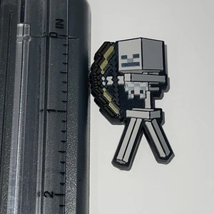 New Minecraft Movie Skeleton W/Crossbow Authentic Crocs Jibbitz Charm All Ages - Picture 1 of 10
