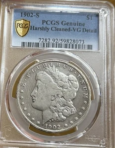 1902-S Morgan Silver Dollar PCGS VG Detail $1 - Picture 1 of 2