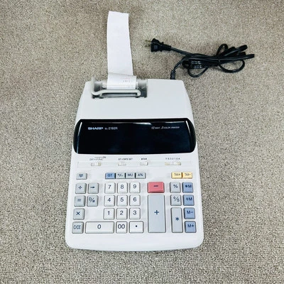 Sharp EL-2192R Electronic Calculator Printer Business Desktop - Image 1 of 4