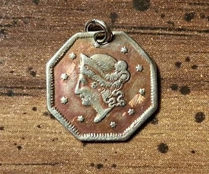 BG-505 1853 California Fractional Gold Dollar gelocht bessere Periode 1 - Bild 1 von 2