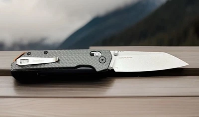 New Kershaw Iridium w/ Carbon Fiber Scales & Reverse Tanto M390 Blade 2038RCF  - Image 1 of 4