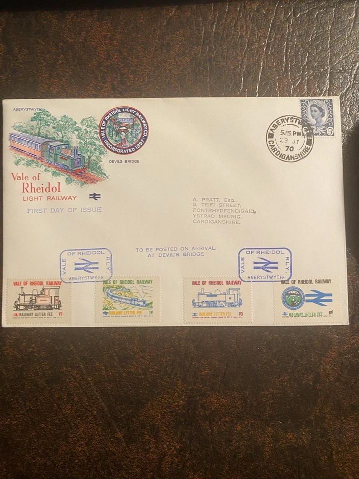 Vale of Rheidol Light Railway - Devil's Bridge FDC - Aberystwyth, Wales - Image 1 of 1