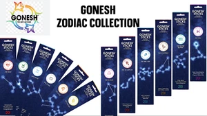 Gonesh Zodiac Incense Sticks & FREE BURNER When you BUY 3 GET 3 FREE - Picture 1 of 13